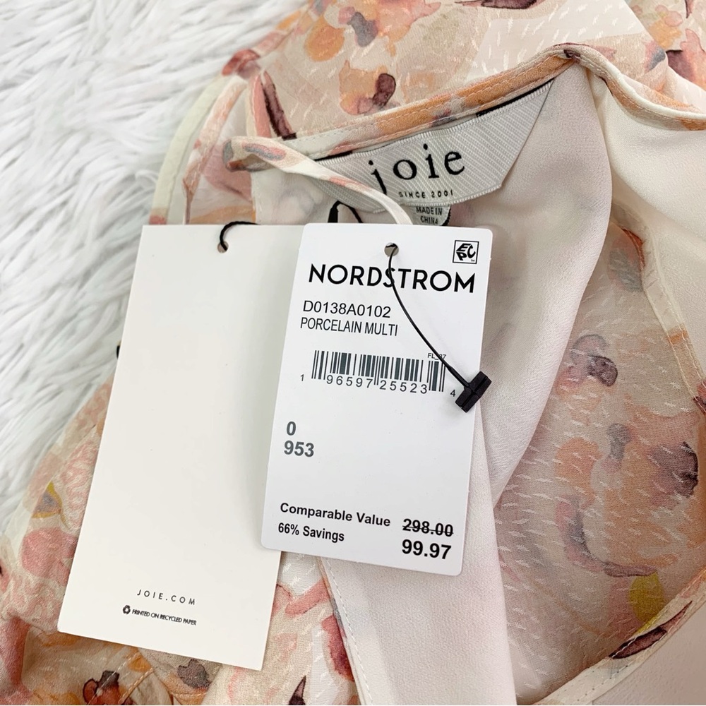 Joie‎ NWT short sleeve B neck Hunter Floral Shift Dress - Picture 7 of 12